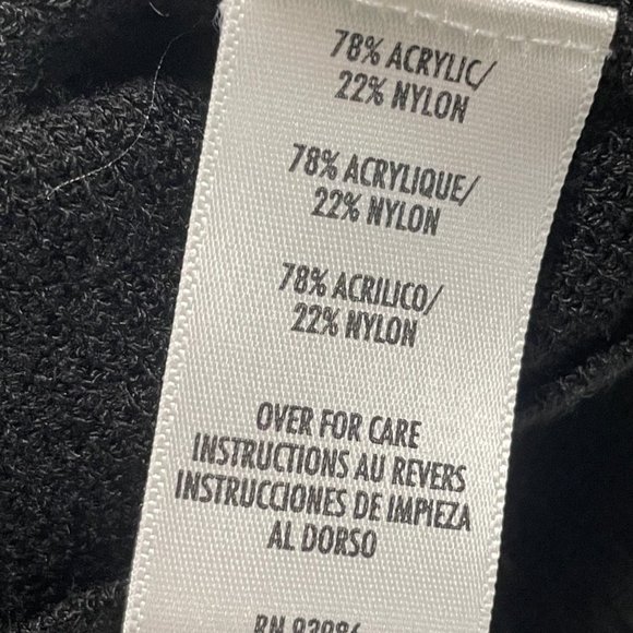 Vintage August Max Woman Cardigan Short Sleeve Top Set Off White Black Size X - Picture 12 of 13